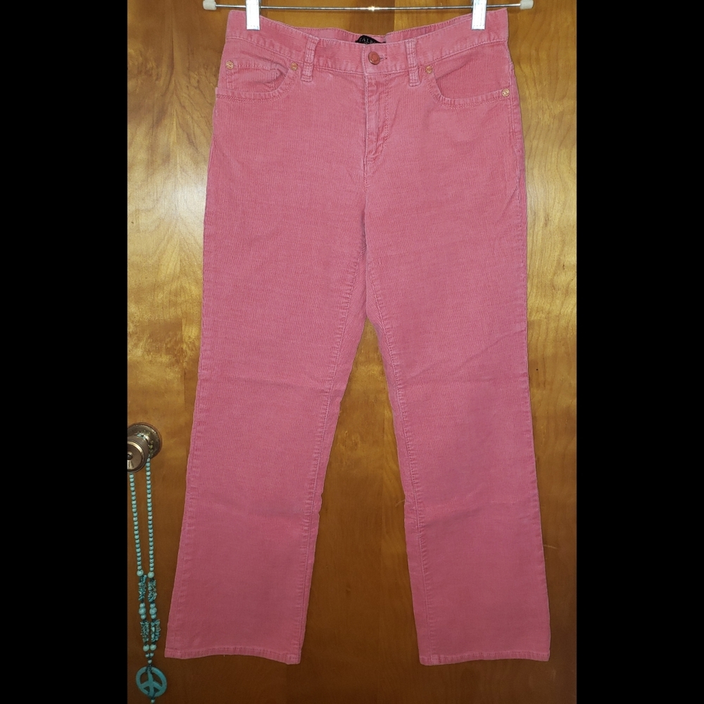 Talbots Petites Signature Boot Cut Pink Courdorys